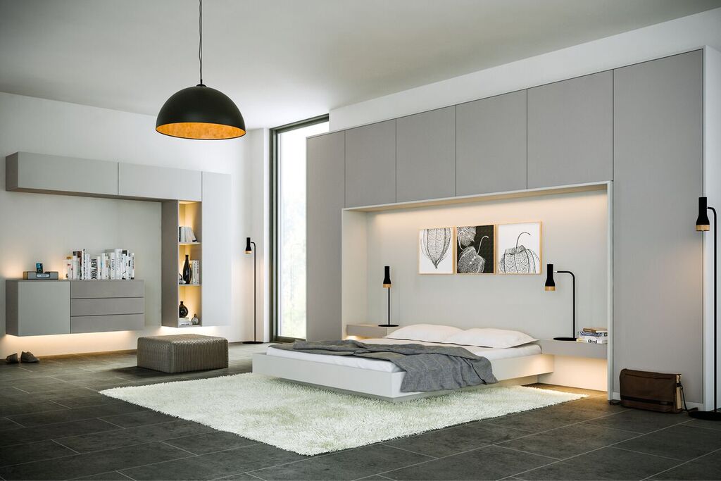 Zurfiz Supermatt Dust Grey Supermatt Light Grey Bedroom